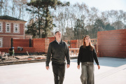 Soledad Peralta recorrió la obra del nuevo edificio de la Universidad Nacional de Pilar