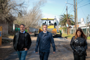 Avanza el plan de pavimentación en Agustoni para transformar la circulación barrial