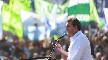 Sergio Massa: "Voy a ser el presidente de los trabajadores"