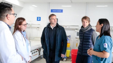 Achával inauguró el nuevo shockroom del Hospital Sanguinetti