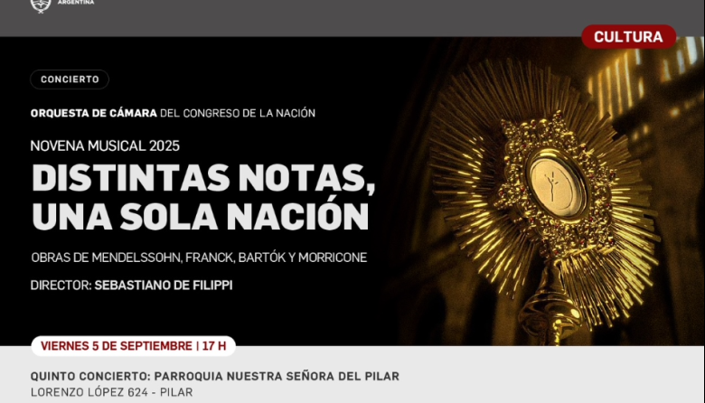 Pilar se llena de música: la Orquesta del Congreso dará un concierto gratuito