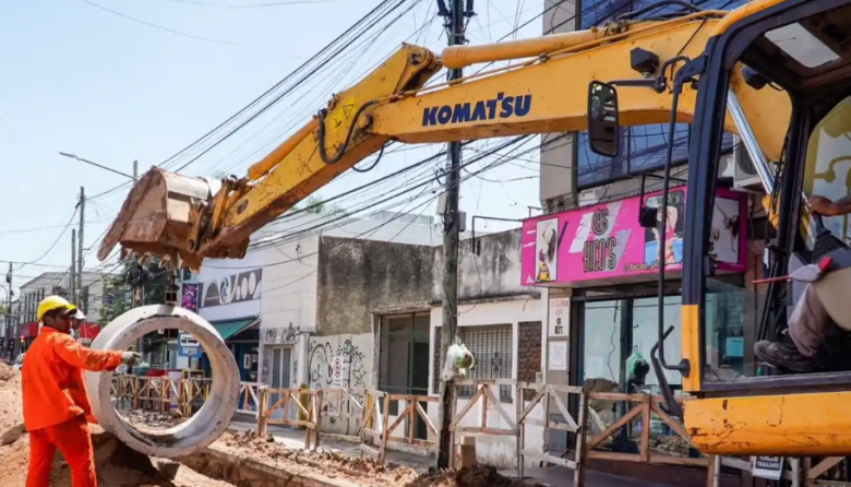 Obra hidráulica en Pilar centro: ya operan las paradas de colectivos provisorias