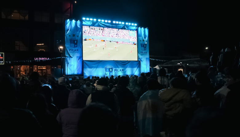 El Paseo del Centro fue nuevamente el escenario perfecto para alentar a la selección