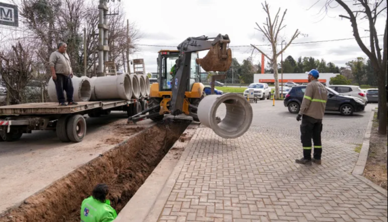 Pilar: El Municipio realiza nuevas obras hidráulicas en La Lonja
