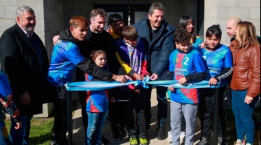 Federico Achával y Sergio Massa inauguraron el Club Municipal de Derqui