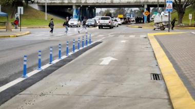 El Municipio habilitó una nueva dársena de giro libre en Ruta 26 y Panamericana