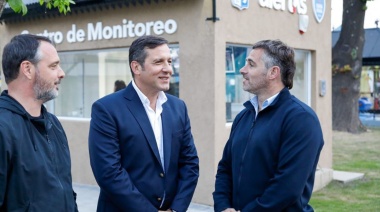 Achával inauguró el nuevo Centro de Monitoreo del Paseo de la Estación