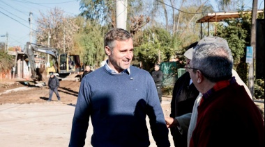 Achával recorrió las obras que están transformando Pinazo