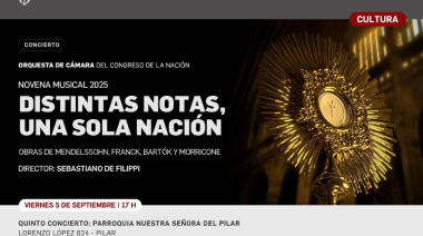 Pilar se llena de música: la Orquesta del Congreso dará un concierto gratuito