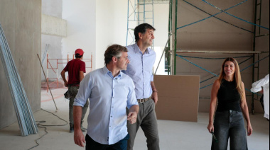 Crece el campus de la Universidad Nacional de Pilar: Achával supervisó los avances del nuevo edificio universitario
