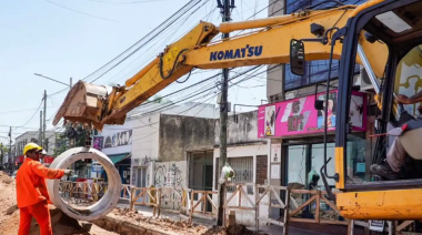 Obra hidráulica en Pilar centro: ya operan las paradas de colectivos provisorias
