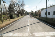 Achával recorrió nuevas obras de asfaltos en Manzanares